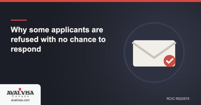 Why some applicants are refused with no chance to respond