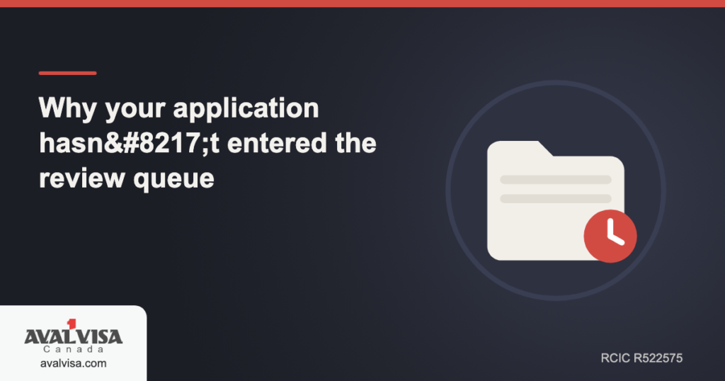 Why your application hasn't entered the review queue