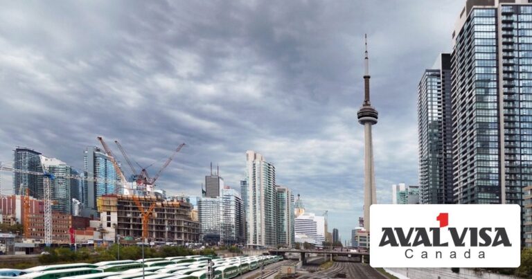 Toronto skyline with the CN Tower; Canada's paused Start-Up Visa Program and its queue